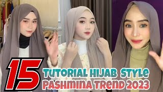 15 Tutorial Hijab Pashmina Trend 2023 Untuk Kondangan  Lamaran  Simple Anti Ribet ✅ [upl. by Carthy]