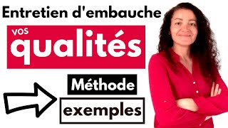 Quelles sont vos qualités réponse  exemples [upl. by Leda574]