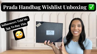 Luxury Handbag Unboxing  Wishlist Prada Handbag ✅ [upl. by Eizus224]