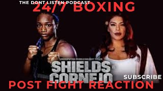 Claressa Shields vs Maricela Cornejo Post Fight Reaction  247 Boxing [upl. by Maurita]