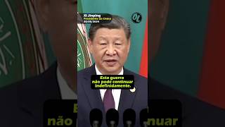 Xi Jinping LEGENDADO comenta sobre Israel e Palestina  shorts [upl. by Caralie]