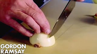 Dicing An Onion  Gordon Ramsay [upl. by Lotus]