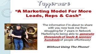 Tupperware  How To Create BIG Results Fast [upl. by Dihsar891]