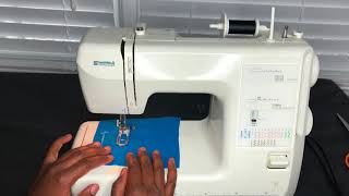 How To Create A Buttonhole Using A KENMORE 385 Series Sewing Machine [upl. by Chrysler]