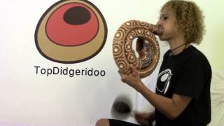 Compact Spiral Didgeridoo Mahogany DotPainted TopDidgeridoo 02023 [upl. by Morril]