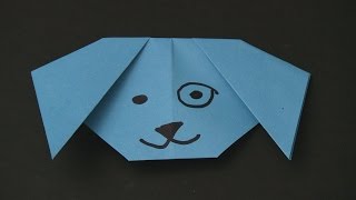 How to make a Paper Dog  Easy Origami for Kids [upl. by Naig]