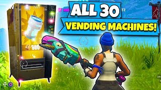 NEW EVERY Vending Machine Location in Fortnite [upl. by Aileahcim]