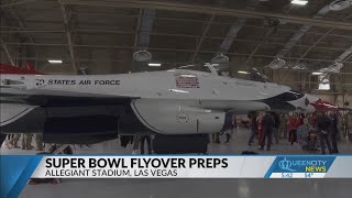 Thunderbird pilots prepare for Super Bowl flyover [upl. by Kathi623]