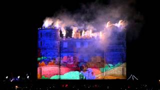 Camp Bestival 2013 Grand Finale  OFFICIAL  FULL  Fireworks amp Animation Mapping [upl. by Nauqyaj462]