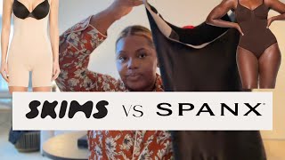 SKIMS VS SPANX The BEST Plus Size Friendly Shapewear Jordannelyse [upl. by Stanislaus]