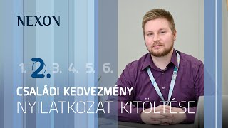 NEXON TUDÁSTÁR 2023 2 rész A családi kedvezmény nyilatkozat [upl. by Ydorb]