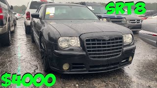 Insurance Auction Walk Around Found A Chrysler 300 SRT8 [upl. by Ellerehs556]