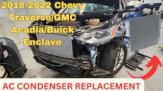 Stepbystep DIY Chevy TraverseGMC Acadia AC Condenser replacement [upl. by Boyes]