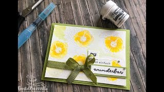 Sale a Bration meets Brusho  Crafting with Stampin Up [upl. by Kuebbing]