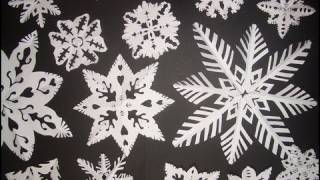 Come fare i fiocchi di NEVE di CARTA  How to do PAPER SNOWFLAKES ENGLISH SUBS [upl. by Odranoel56]