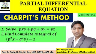 Charpits Method  Charpits Method Problems  Charpits Method Solved Examples  Mathematics 4 [upl. by Ellevehc]