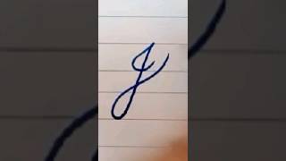 How to write in cursive Capital letter J Cursive Writing for beginner Cursive handwriting practice [upl. by Deach]