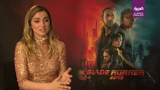 Blade Runner 2049s Ana de Armas talks Harrison Ford Jared Leto and Ryan Gosling [upl. by Weig]