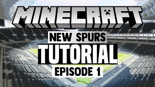 Minecraft Stadium Builds New Tottenham Stadium 1 Pitch [upl. by Nalyorf]