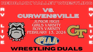 Redbank Valley Bulldogs Wrestling vs Curwensville Area Golden Tide [upl. by Eveivaneg]