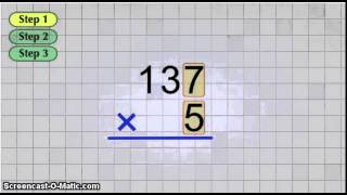 3 digit by 1 digit multiplication [upl. by Sainana]