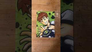 Ben 10 👽 artisttradingcard sketchcard ben10 drawing art cartoonnetwork fanart cardart [upl. by Kakalina40]