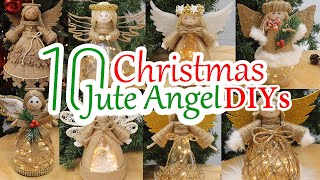 10 Diy Angel Jute Christmas Ornament Ideas from Plastic Bottle 2024 [upl. by Dugaid389]