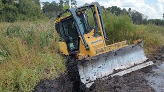 I Got Stuck Dredging The Next Cove 9 Acre Pond Rehab [upl. by Ydissak671]