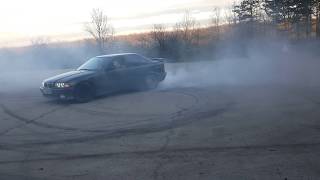 Bmw e36 m50 b20 welded diff drift burnout [upl. by Nylcoj755]