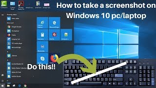 How to take screenshot on windows10 pc or laptop  Easy Methods [upl. by Airehs]