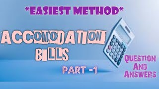 CA Foundation  Accommodation Bill  Expected Questions And Answers  Part  1  Nov 2020 [upl. by Abehshtab827]