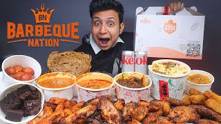 Barbeque Biggest Non Veg Meal in a Box  My Worst Experience Of Barbeque Nation Mukbang [upl. by Srevart232]