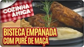 Receita Bisteca Empanada  Cozinha Amiga [upl. by Aramo]