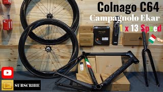 Colnago C64 Campagnolo Ekar 1x13 Speed Dream Build Bike [upl. by Ardnusal]