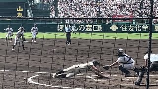 【エグすぎる肩…】関東第一のセンターが神バックホームで刺して試合終了！関東第一決勝進出！神村学園ベスト4… 第106回全国野球選手権大会 準決勝 [upl. by Nyleikcaj548]