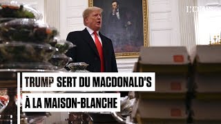 quotShutdownquot  Donald Trump sert des hamburgers et des pizzas à la MaisonBlanche [upl. by Daj]