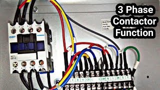 3 phase magnetic contactor test and basic work tutorial in UrduHindi [upl. by Quartet]