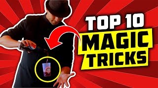 WOW TOP 10 BEST Magic Tricks That You Can Do [upl. by Anileme78]