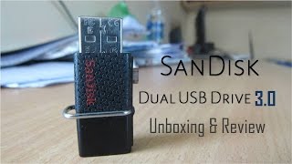 Sandisk USB OTG Pendrive 16 GB 30  Unboxing  Speed Test  Demo  Review [upl. by Ahcas]