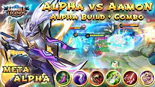 MONTAGE KILL  ALPHA VS AAMON  META ALPHA HYPER  BEST  STAR ENFORCE SKIN  MVP  MLBB [upl. by Harrus599]