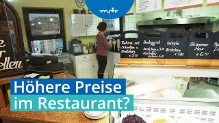 Höhere Mehrwertsteuer in der Gastronomie Werden Gerichte nun teurer  MDR THÜRINGEN JOURNAL  MDR [upl. by Riess]