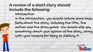 Writing a short story review [upl. by Kuebbing]