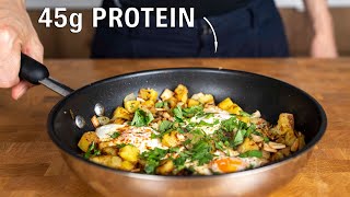 This Healthy Breakfast has 45g of Protein Potato hash [upl. by Ube]