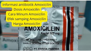 Informasi Obat Amoxicillin 500mg capsule  dosis cara minum efek samping amoxicillin 500mg [upl. by Aleen]