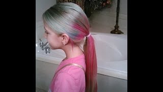 MULTI COLORED HAIR 🎨 TUTORIAL [upl. by Ulane]