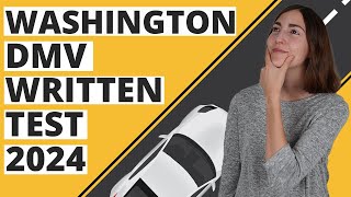 Washington DMV Written Test 2024 60 Questions with Explained Answers [upl. by Groh217]