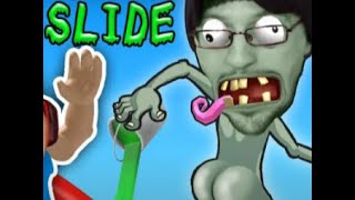 HIT THE BUTT 💩 ROBLOX Dr Zomboss Slime Slide Challenge FGTEEV Boys play PVZ Zombies Ripoff 24 [upl. by Ygief]