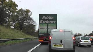 Driving On The M6 Motorway From J16 Crewe To Sandbach Services Cheshire England [upl. by Tennek]