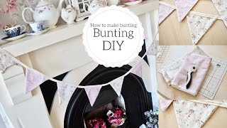 How to make bunting  Dainty Diaries [upl. by Cantlon]