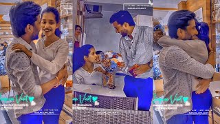 Kadhale kadhale song❣unexpected meet❣long distance love❣whatsapp status❣love status❣couple❣trending [upl. by Atnes]